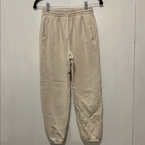 Old Navy Womens Cream Cinch Joggers - Picture 1 of 3